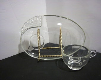 ヘーゼル アトラス「Parti-Ade」スナックセット クリアガラス 4個