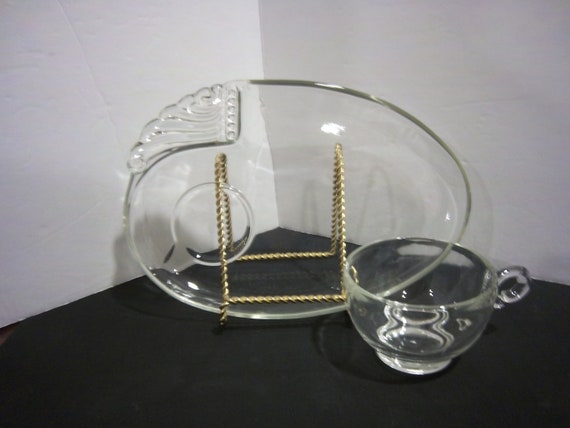 ヘーゼル アトラス「Parti-Ade」スナックセット クリアガラス 4個