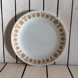 Corelle by Corning Dinner Plate in Butterfly Gold Replacements Discontinued VintageFindsFound Retro Corelle Dinnerware