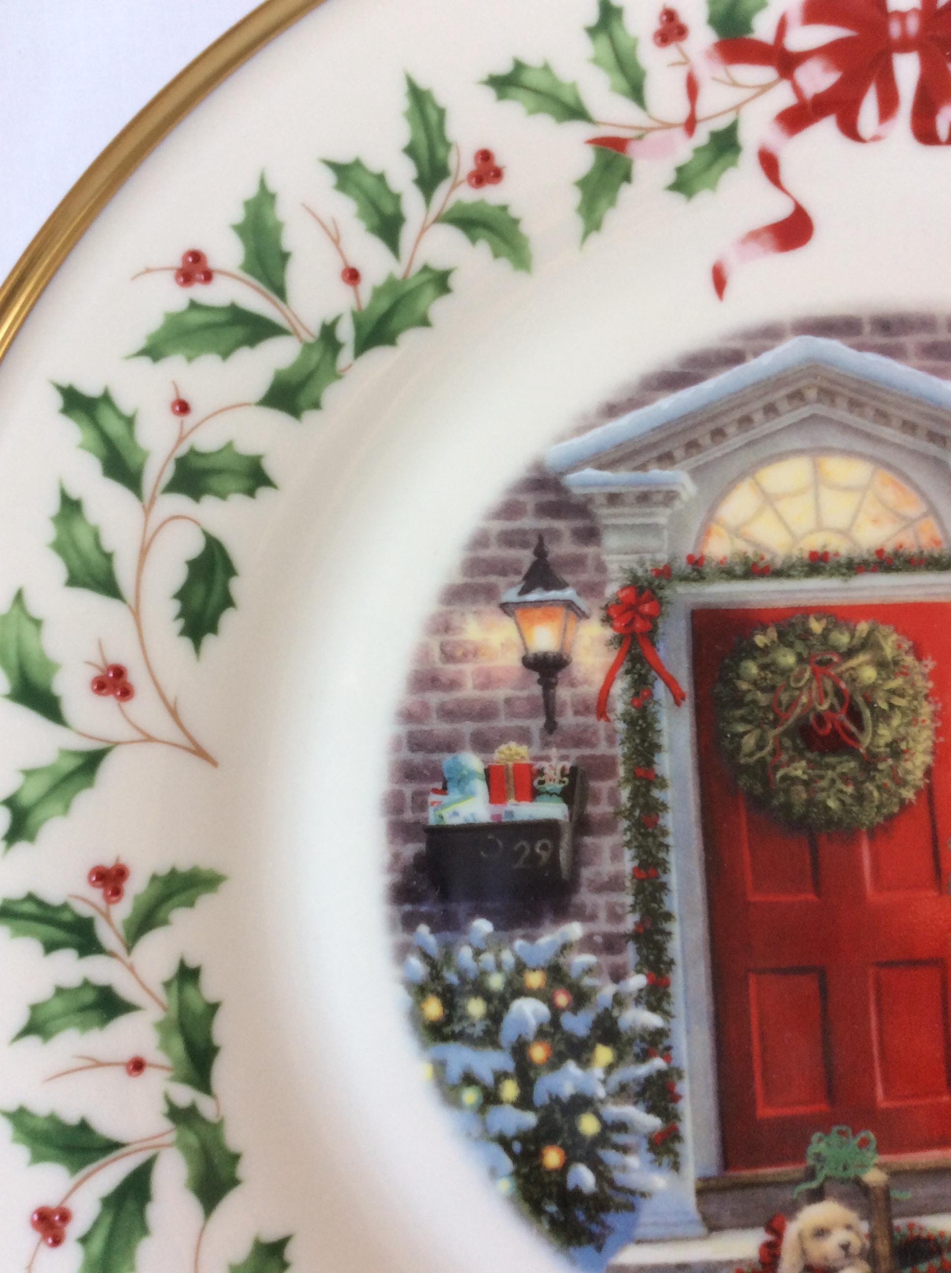 レノックス ホリデー アニュアル クリスマス プレート 2005 ホーム