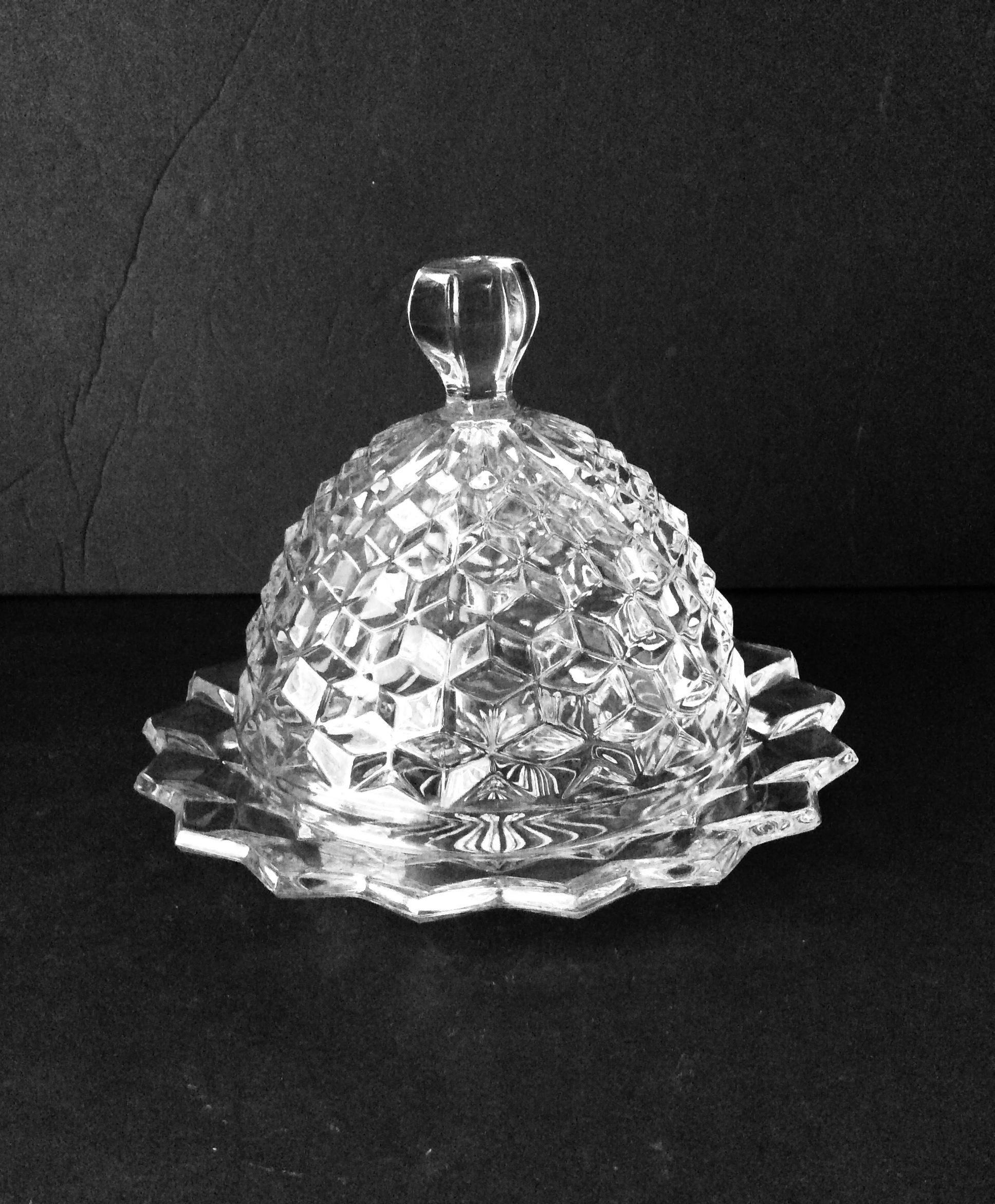 Fostoria アメリカンクリアバター皿と蓋の交換品 VintageFindsFound