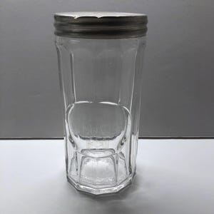 Hoosier Colonial Saves Steps Cloves Jar Glass Container Made In America Original Vintage Condition VintageFindsFound Farmhouse Chic
