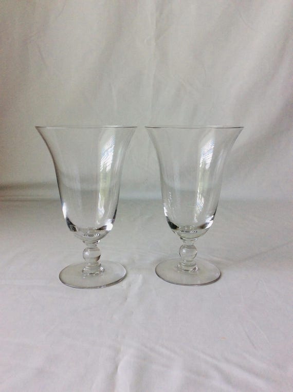 Vintage Imperial Candlewick Iced Tea Goblets, Set of 2