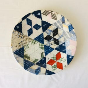 Ralph Lauren Patchwork by Wedgwood 10 7/8&quot; Dinner Plate Made in England Casual Dinnerware VintageFindsFound Quilt Design Vintage