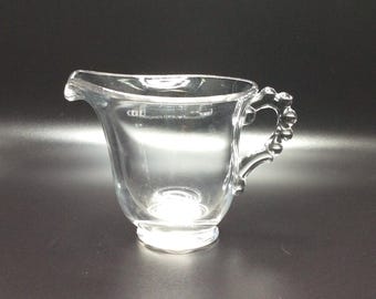 Imperial Glass Candlewick  6 ounce Creamer VintageFindsFound Candlewick Clear #400 30 2 7/8"