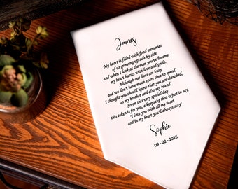 Pañuelo de boda personalizado para hermano: un recuerdo sentimental