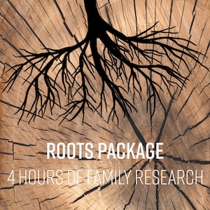 Familiengeschichte Genealogie Forschung bis zu 4 Stunden_Roots Paket
