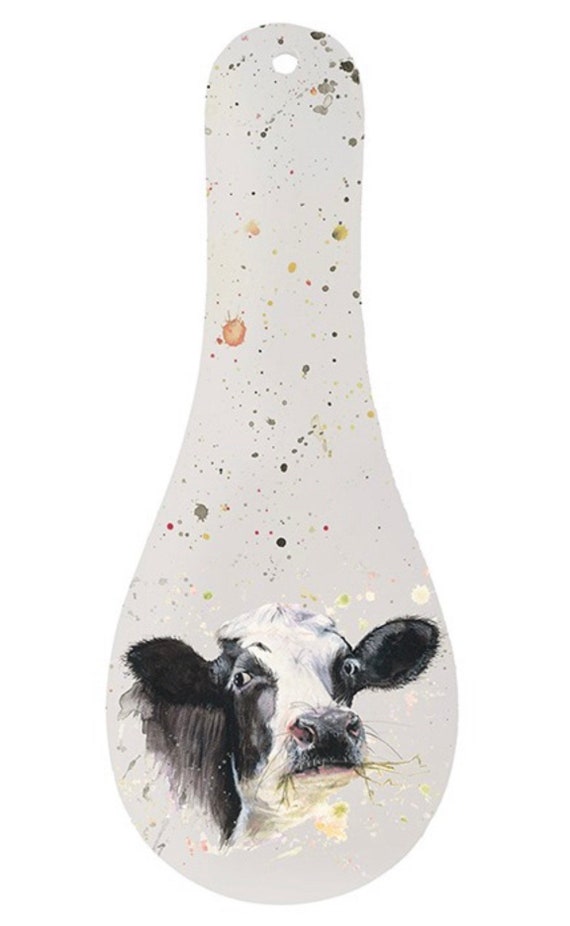 Bree Merryn Cow Spoon REST-Watercolor Artist Designed