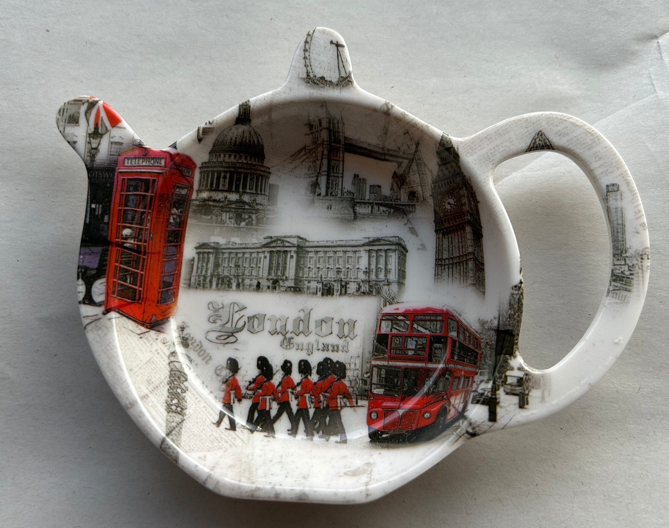  London Landmarks プレート ティーバッグトレイ London City Landmarks Tea Bag Tidy Dining Decor FREE UK Postage - Etsy