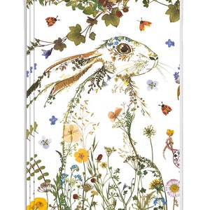 Wildflower Hare Tissue Paper 4 Sheets Free UK Postage