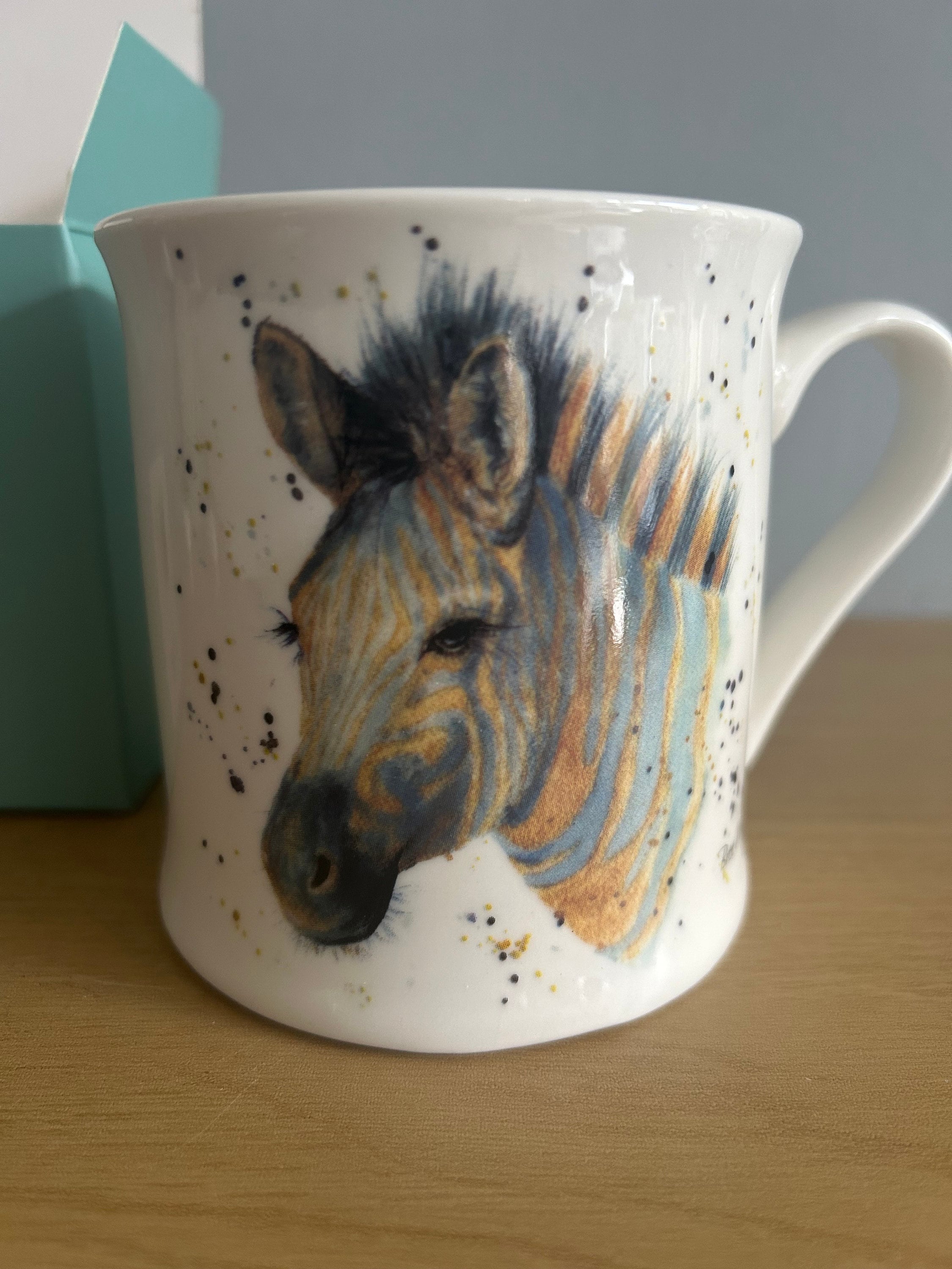 Bree Merryn Watercolour Horses Tea Bag Holder - Melamine Kitchen Countertop Tidy For Used Teabags
