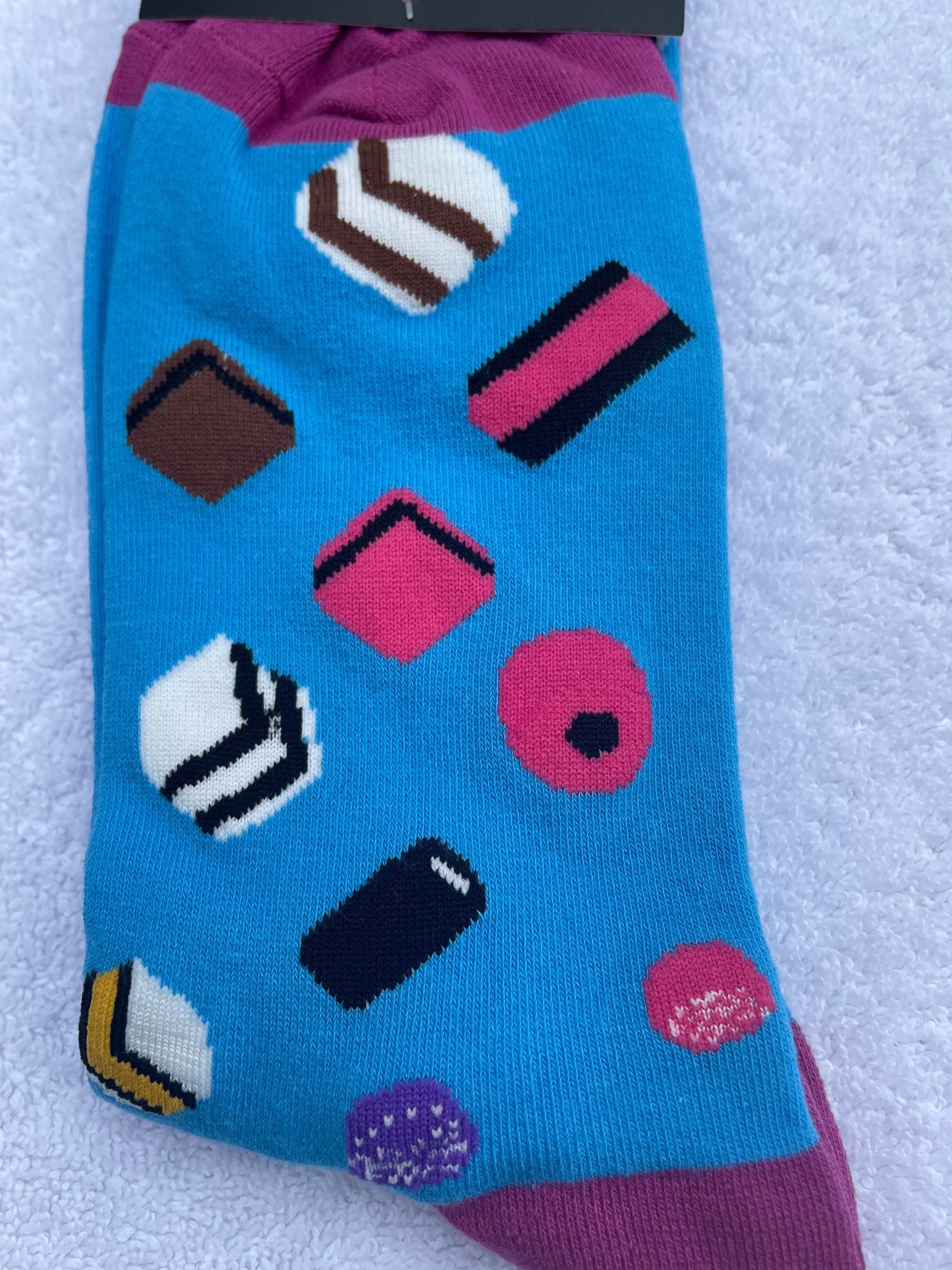 Liquorice Allsorts SOCK SOCIETY Light Blue Ankle Socks One Etsy UK