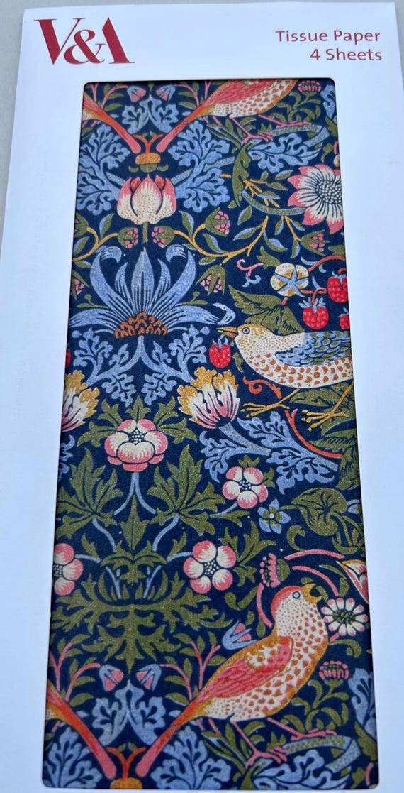 V & A Strawberry Thief Tissue Paper x 4 V & A Strawberry Thief Tissue Paper x 4