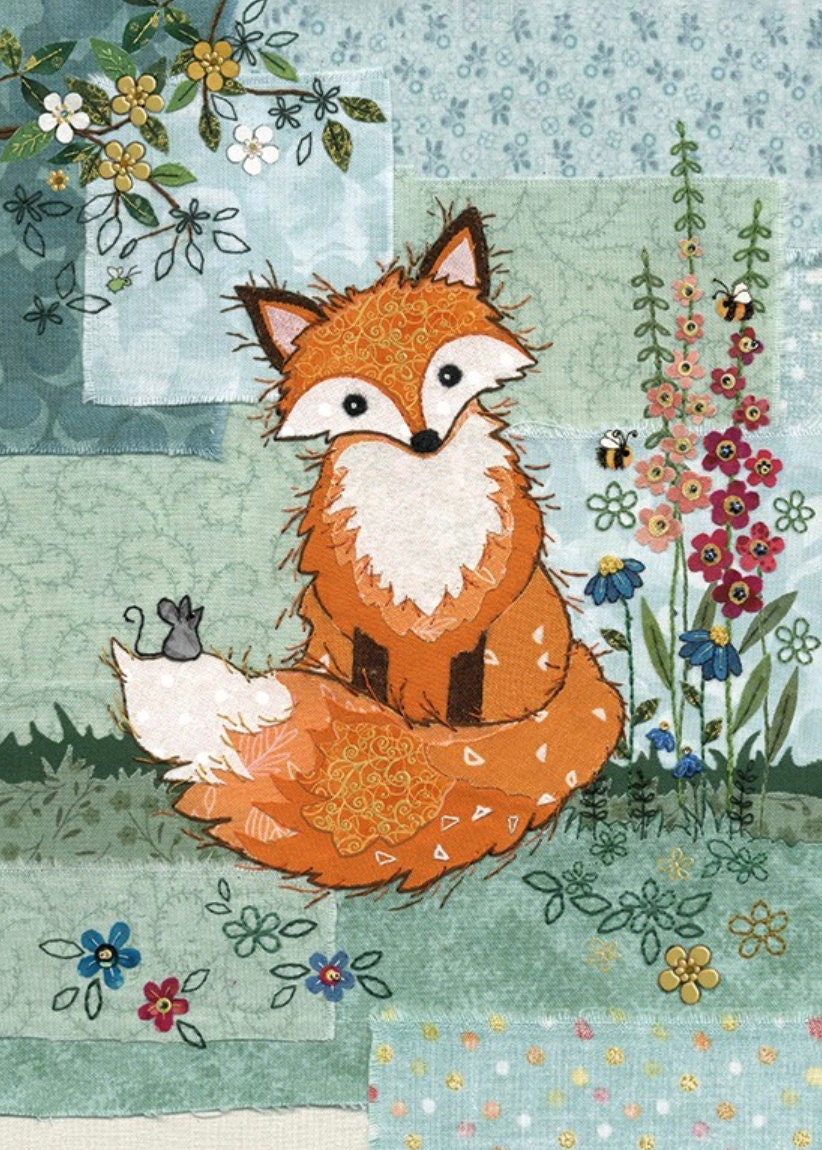 Wee Blue Coo Grußkarte „Fashion Animal Fox Girl Smoking“ – 17,5x12,5 Cm – 280 G/m² Karton, Mit Umschlag