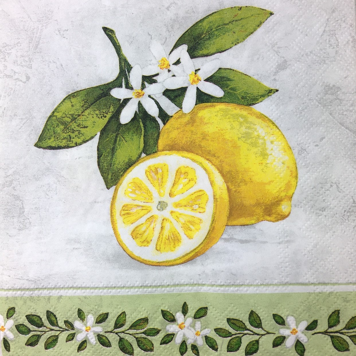 5 Paper Party Napkins Pansy all over White Pack Of 5 3 Ply Tissue Serviettes