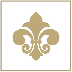 5 Paper Party Napkins French Lily Gold 5 3 Ply Tissue Serviettes FREE UK Postage