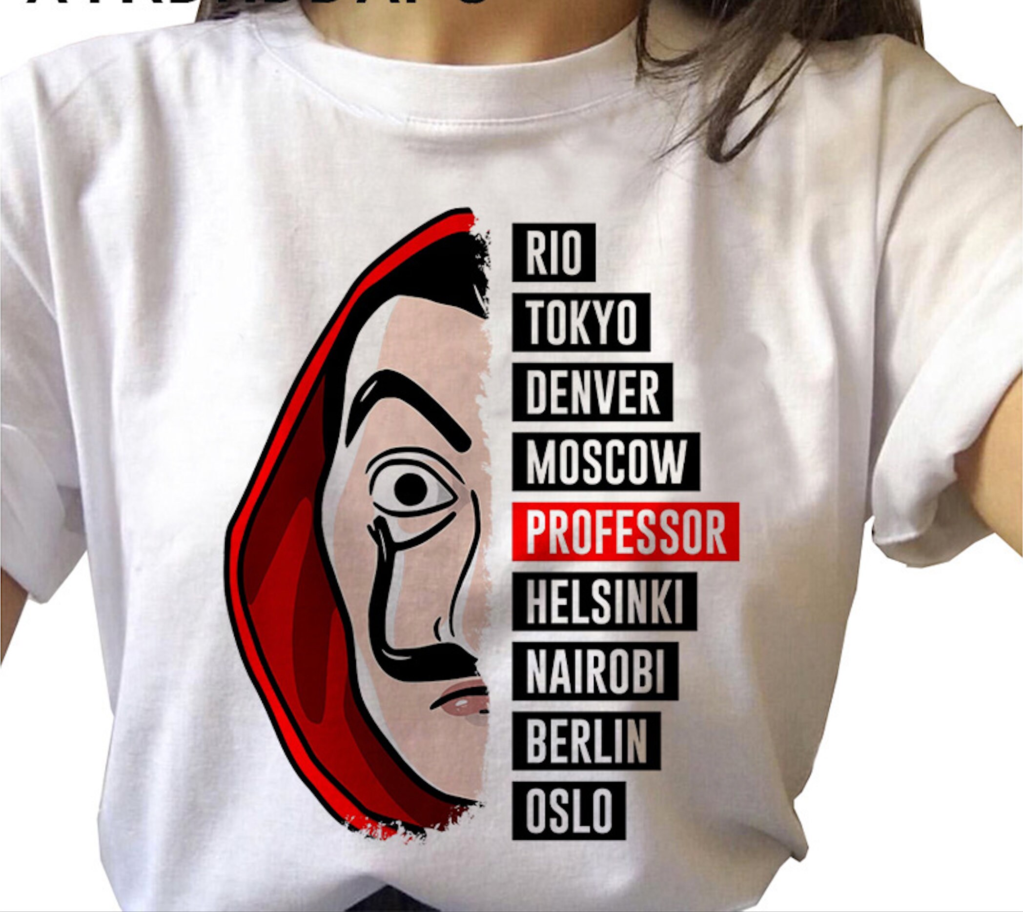 T shirt tokyo la casa de papel Clearance