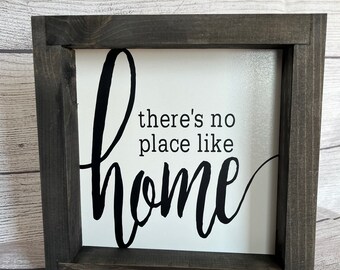There’s No Place Like Home Sign, Home decor, Home wall hanging, Farmhouse Home Decor
