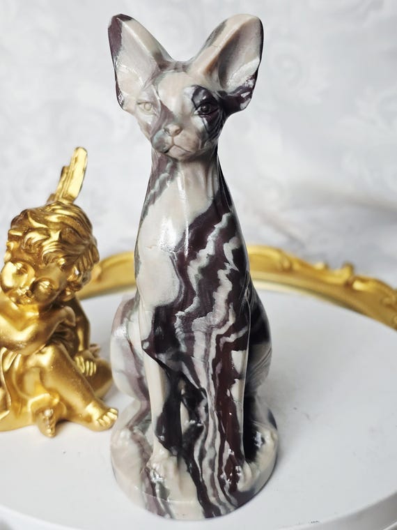 Egyptian Cat, Jade Cat, Kitty,Cat, Metaphysical Crystals, Meditation Gemstones