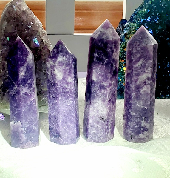 Lepidolite Tower, Crystal, Crystal Tower, Gift for Her