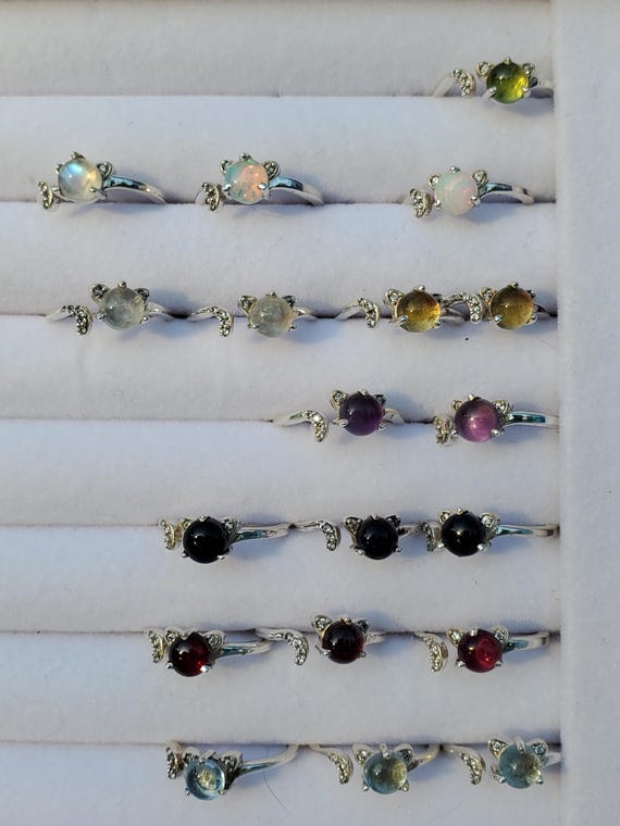 Cat Rings, Crystal Ring, Crystal Cat Ring, Cat