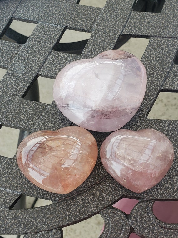 Fire Quartz Crystal Heart, Crystal Heart, Crystals, gift