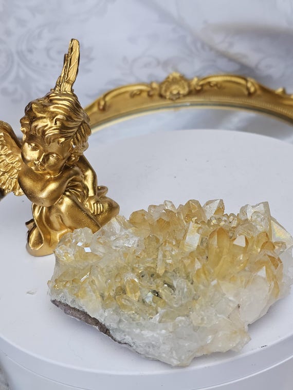 RARE Golden Healer Quartz Cluster, Columbia, Crystal Cluster