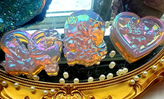Kitsune Crystal, Angel Aura Opalite Crystal, Kitsune,Crystal