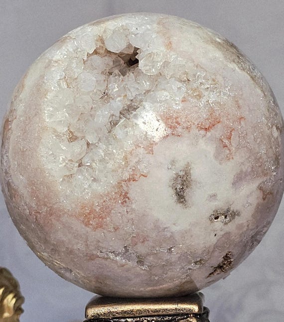 LG Pink Amethyst Sphere, Crystal Ball, Pink Amethyst, Gift, Statement Piece