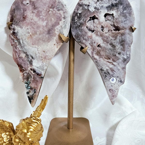 Dream Amethyst Crystal Large Peacock Wings