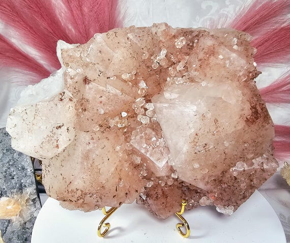 RARE Pink Sugar Apophyllite from India , Apophyllite, Crystal, Crystal
