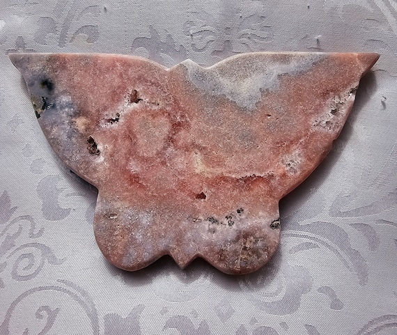 Brazilian Amethyst Druzy Butterfly, Pink Amethyst Druzy Butterfly,Crystal Heart,Gift