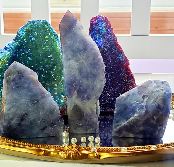 RARE Blue Unicorn Stone, Unicorn Stone Tower, Crystal Point, Crystals