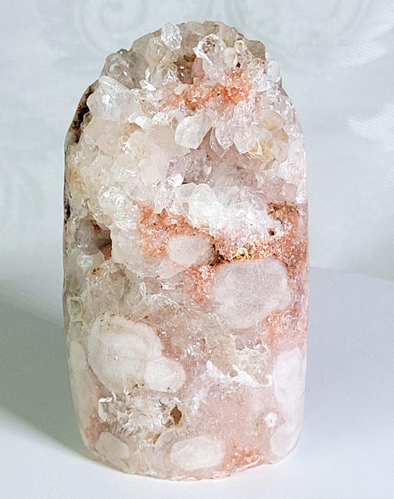 Pink Amethyst Freeform, Druzy Freeform , Crystal Art , Gift