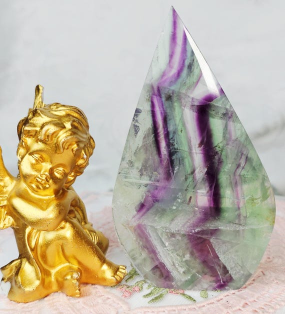 Fluorite Flame,  Crystal Flame Handmade, Crystal