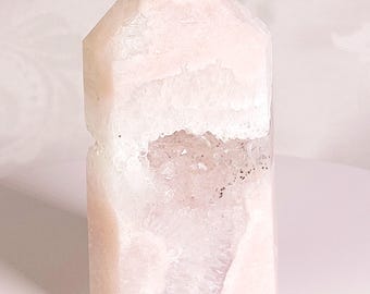 Pink Amethyst Tower, Druzy Tower, Crystal Tower ,Gift
