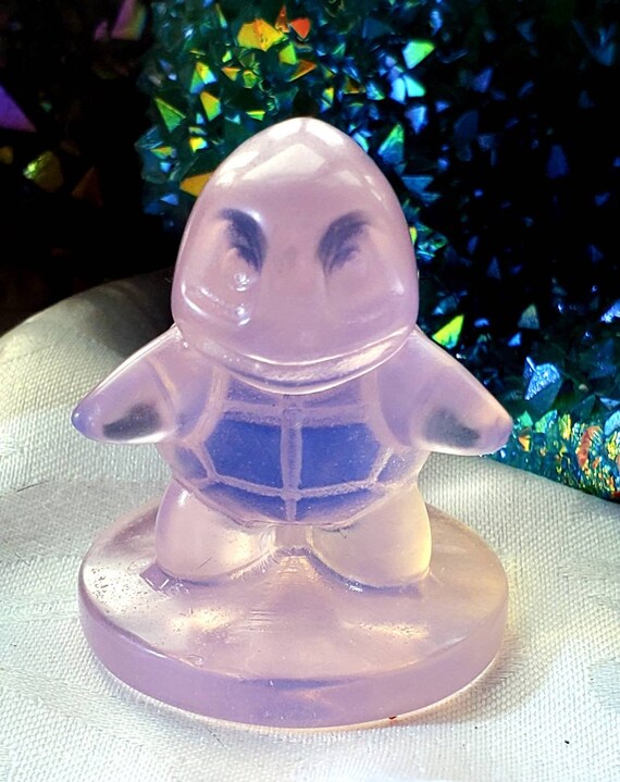 Squirtle, 2.0 inch High Quality Opalite Pokémon, Pokémon, Pokemon Carving, Handmade, Crystal Pokemon, Gift