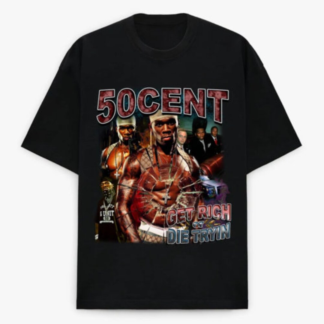 50 Cent Vintage Rapper T-shirt 50 Cent Fiddy Shirt 50 Cent - Etsy
