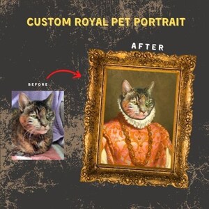 Ritratto di animale domestico reale, Download digitale personalizzato, Ritratto di animali domestici dei cartoni animati, Regalo d'arte personalizzato, Ritratto digitale, Ritratto di animale domestico personalizzato