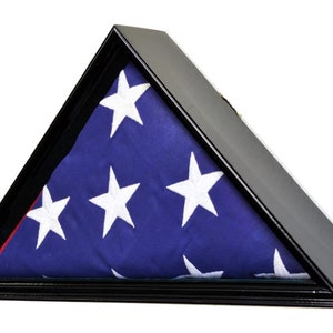 Flag Display Case Holder for 5x9&#39; Burial / Funeral / Casket Flag Box - 98% UV