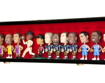 Long Bobble Head Figurine Display Case Cabinet Holder Rack w/98% UV Protection