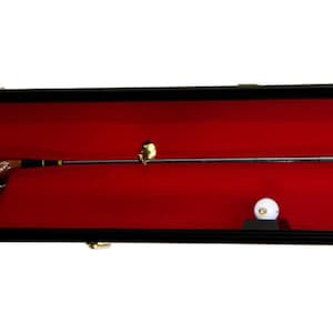 1-2 Golf Clubs Display Case 44&quot; Cabinet Shadowbox w/ UV Protection - Lockable (Option for Deeper Driver Size) (LED Accent Light Option)