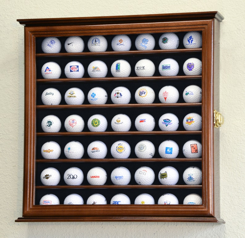 49 Golf Ball Display Case Wall Rack Holder w/98 UV Etsy