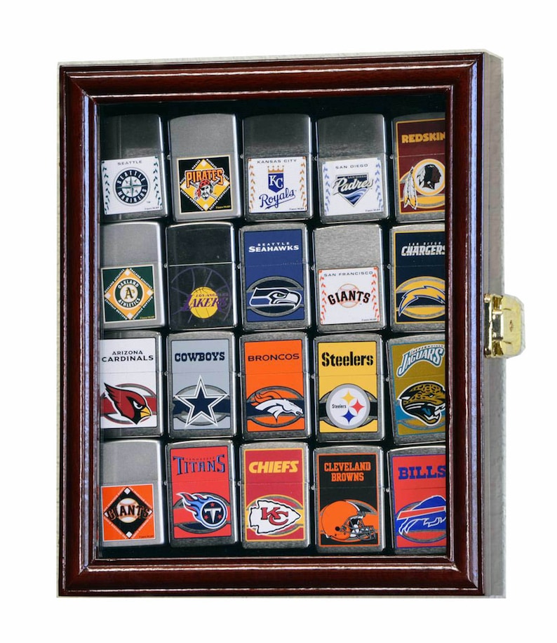 Display Case for 20 Zippo Lighters Wall Displaying Etsy