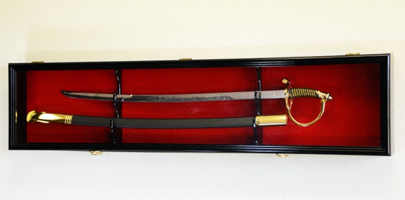 1 2 Sword Scabbard Display Case Swords Military Navy