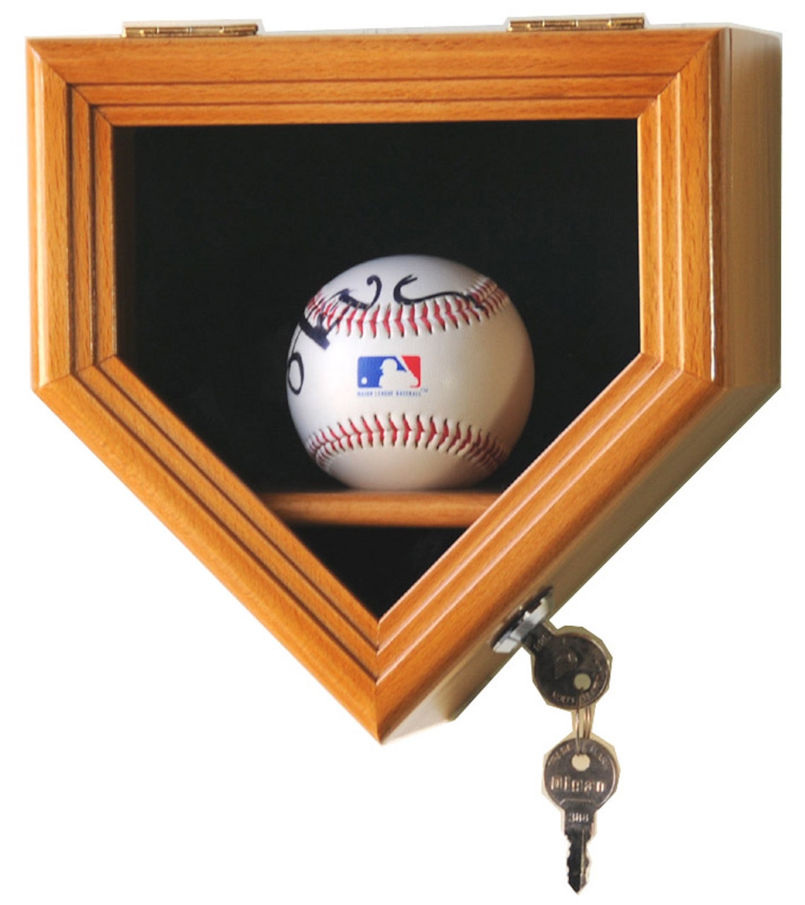 1 Baseball Ball Home Plate Shaped Display Case Holder Etsy
