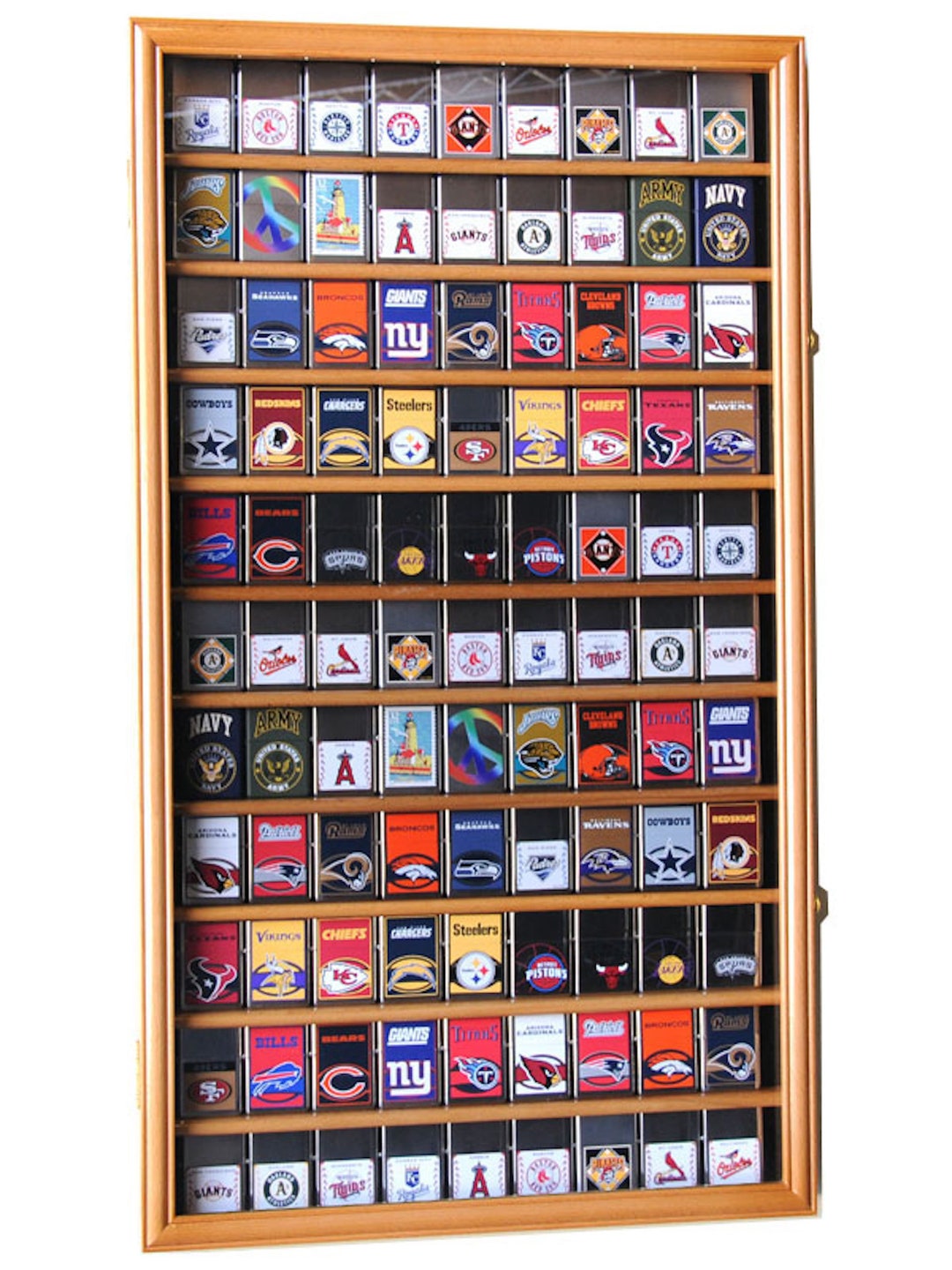 99 Lighters Display Case Wall Displaying Lighter Shadowbox W