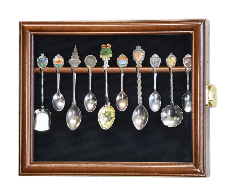 10 Spoon Display Case Wall Rack Holder Box 98 UV Etsy