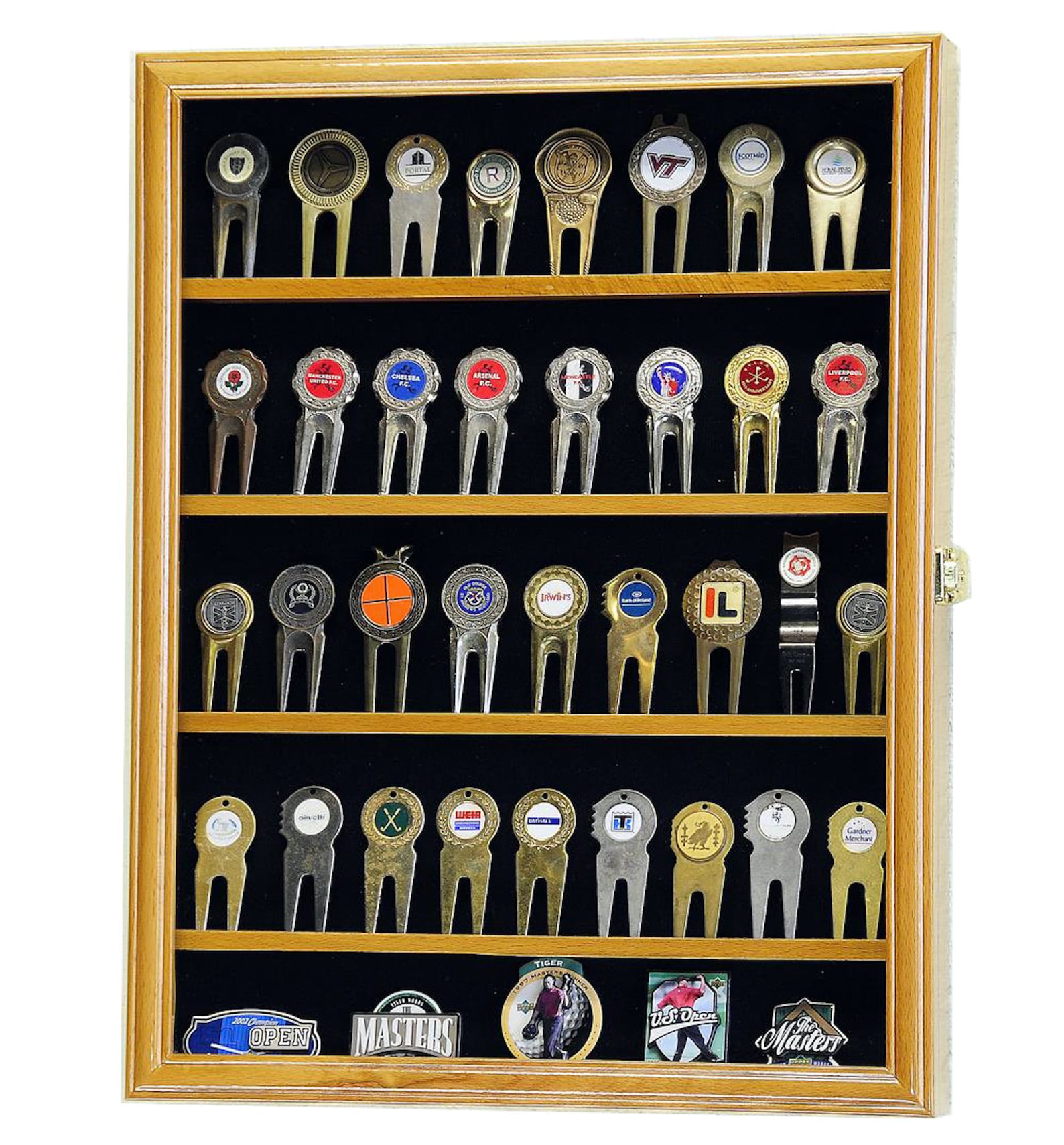 Golf Divot Tool Markers Coin Chips Medallion Display Case Etsy