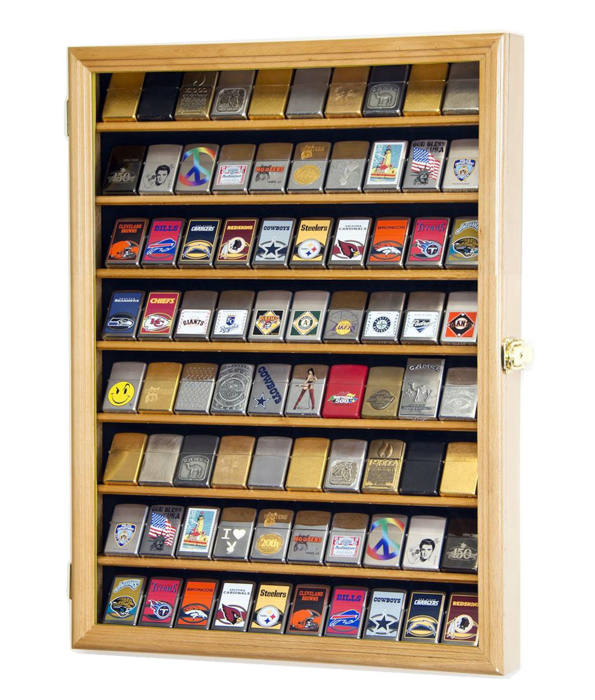 Display Case for 80 Zippo Lighters Wall Displaying Etsy UK